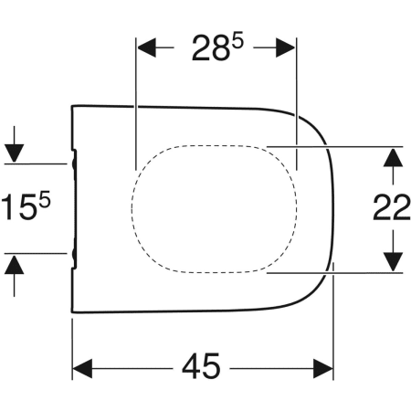 CAPAC WC SMYLE SQUARE SLIM SOFT CLOSE TIP WRAP OVER ,BALAMALE QUICK-RELEASE, ALB